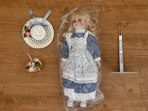 Sarah doll with basket and - doll,
