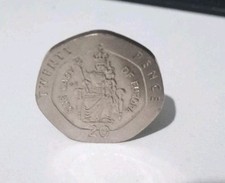 Rare 1988 Gibraltar 20p Twenty Pence Coin - Our Lady of Europa, Circulated.