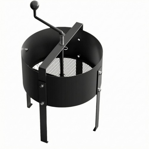 Black hand crank rotary - black,