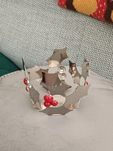 Partylite candle holder silver - holder,