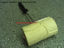 New 6" Large Flagstone Concrete cement Landscape Curbing texture Imprint Roller