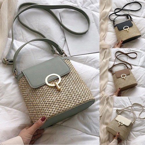 Wicker handbag totes beach - wicker,