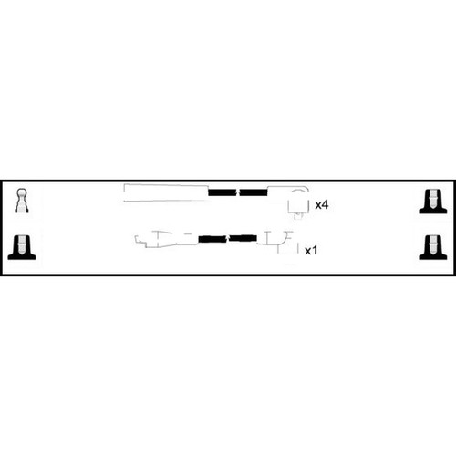 Leads ignition cables kit - cables,