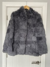 Vintage Womens Blue Fur Coat