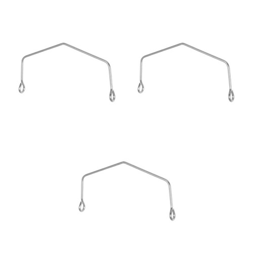 3pcs silver stainless steel - silver,