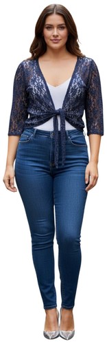Ladies midnight blue stretch - blue,