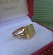 Gold signet ring 9ct yellow - ring,