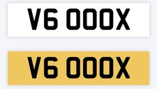 V6 CARS Private number plate