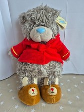 Me To You Bear Standing Soft Toy In Dressing Gown & Reindeer Slippers