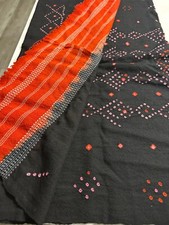 Vintage Black Woolen Shawl