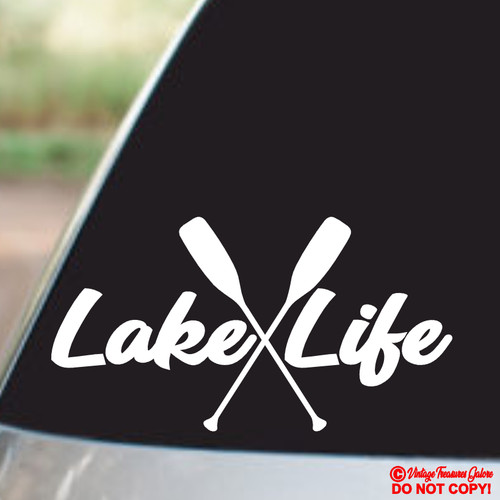 Lake life vinyl - lake, sticker