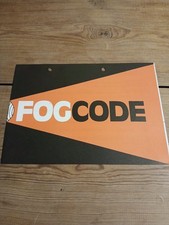 Vintage Fog Code Information Leaflet Classic Car Memorabilia Driving