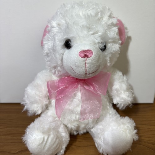 White teddy bear plush - teddy,