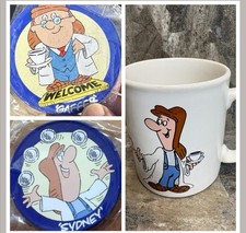 TETLEY TEA MUG KILNCRAFT COLLECTABLE & Vintage drinks coasters  X 2 Sealed 