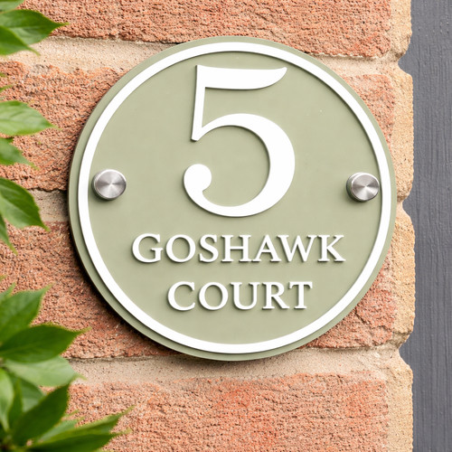 Personalised house number sign - personalised,