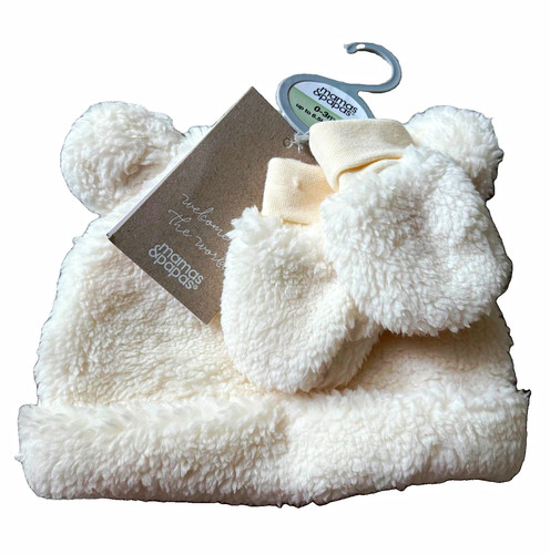 Mamas papas white fleece - &,
