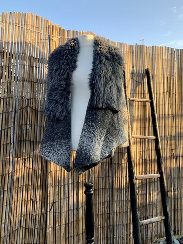 Made italy grey faux - italy, fur