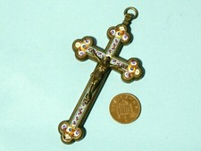 Antique large crucifix cross - antique,