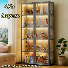Acrylic Display Cabinet Collection Standing Display Case Double Door w/lights