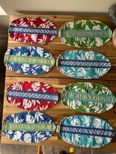 pottery barn kids surfboard 8 placemats TIKI beach house summerhouse