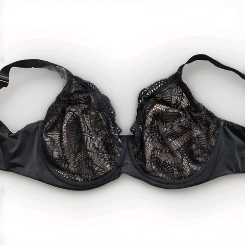 Black non padded bra - black,