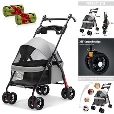 Pet Stroller Dog Foldable