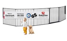 BabyDan Flex XXL - 90-350 cm - Hearth Gate/Stair Gate/Room Divider/Fire Surround