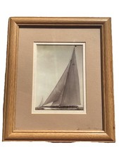 Framed Picture  Print Beken Cowes  sailing  YANKEE yacht  1935