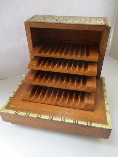 Marquetry cigarette case