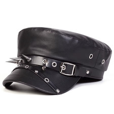 Unisex Black Faux Leather