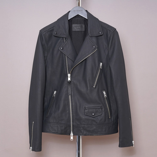 All saints leather jacket mens - leather,