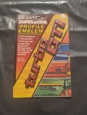 Retro Turbo GTI Branyl Car Badge Max Power 1980s VW Vdub Fast Ford Classic Red