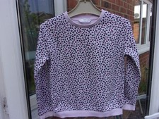 Marks & Spencer-Girl's Sweatshirt -Animal Print Design Age 6-7 Years