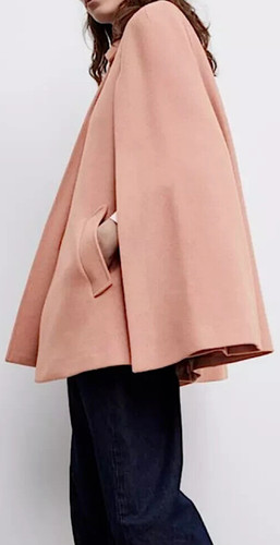 Zara swing cape poncho salmon - swing,
