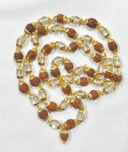 Rudrax spatik gold plated - &,