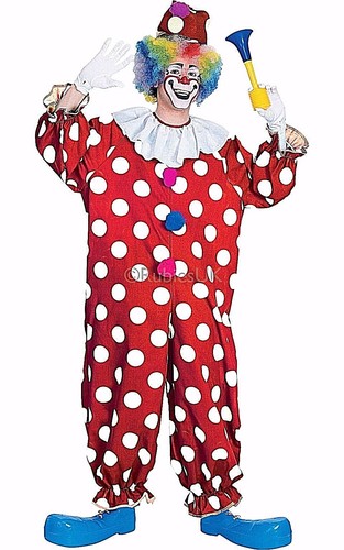 Adult funny dotted clown - adult,
