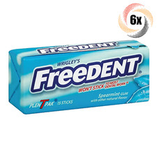 6x Packs Wrigley's Freedent