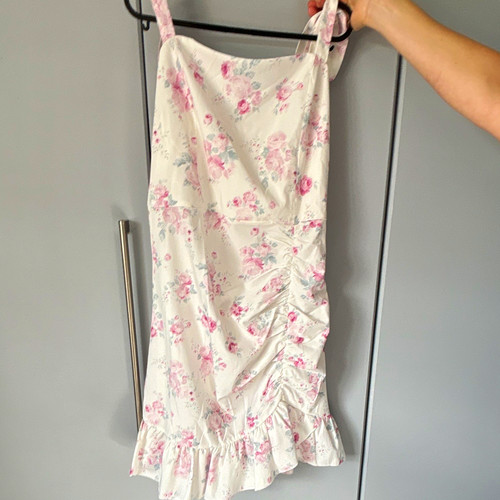 Floral satin slip dress - floral,