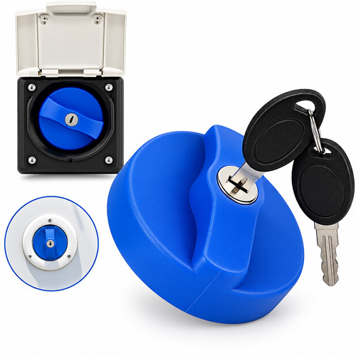 Water inlet filler cap - water, locking