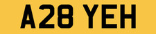 A2B OLD REG NUMBER PLATE A28
