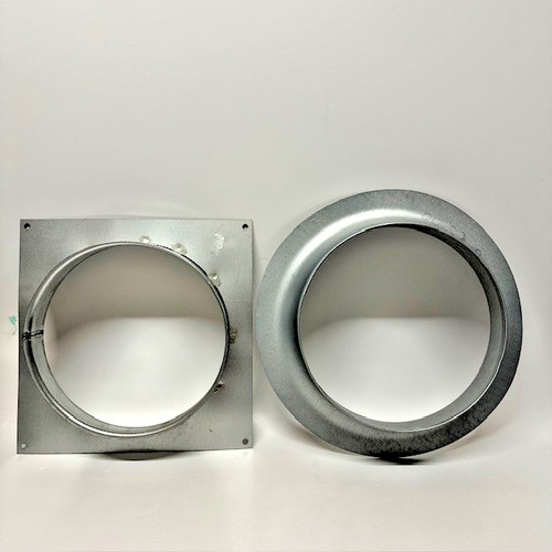 Metal ducting wall plate - ducting,