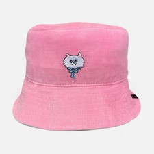 Lazy Oaf Bucket Hat Cat Corduroy Pink Festival Going Out Party Streetwear