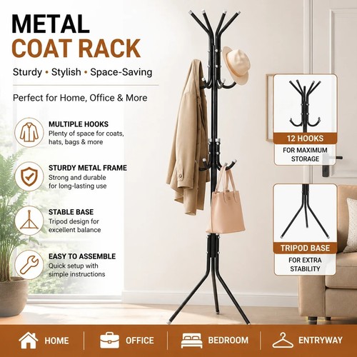 Metal coat rack - metal, multi