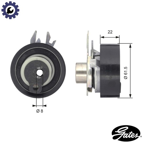 Tensioner pulley timing belt - tensioner,