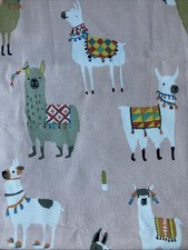 REMNANT 56cm long x 140cm wide Prestigious Textiles LLama Fabric in Pink