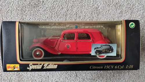Maisto red citroen 15cv cyl - red,