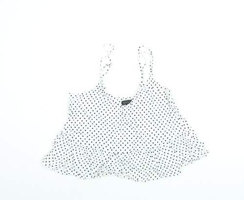 Topshop womens white - polka, dot