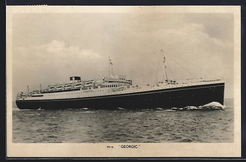 Postcard passenger ship - ship, mv