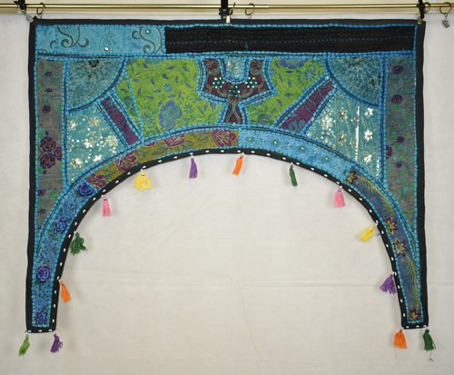 Embroidered patchwork door - embroidered,