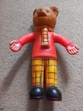 Rupert Bear - vintage rubber / plastic figure with squeaker.